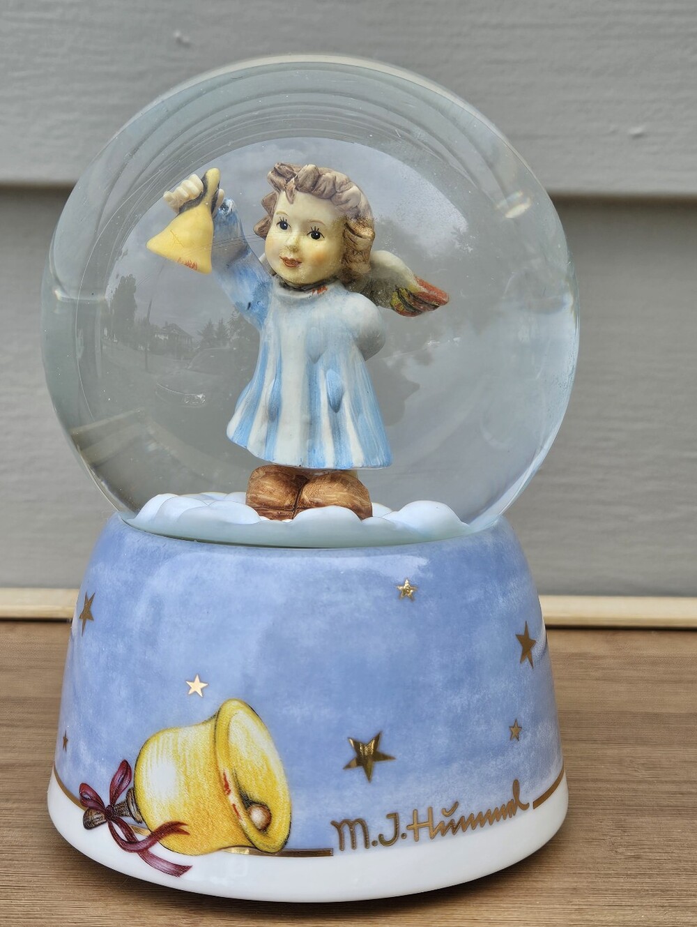 M.I. Hummel "Bells on High" snow globe by Goebel